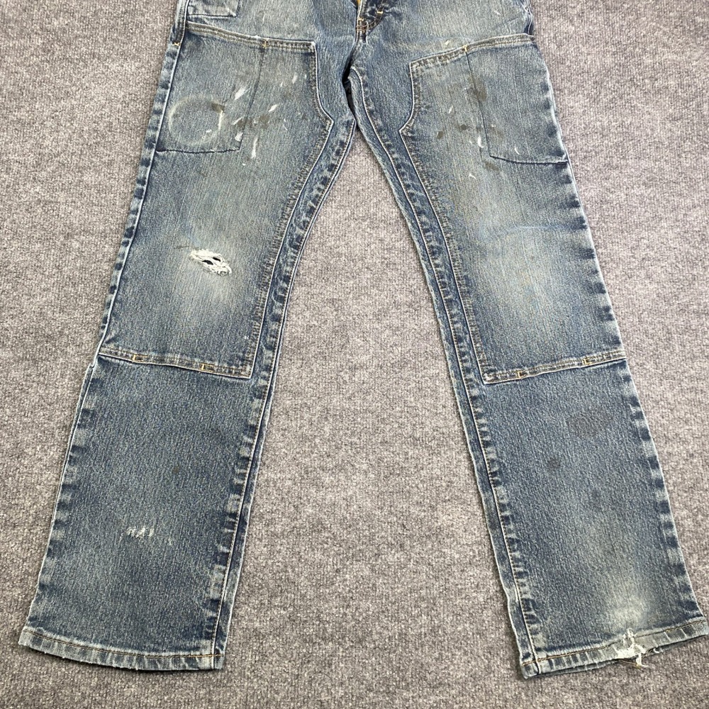 Ariat Rebar M5 Straight Leg Jeans Mens 32x32 Double Knee Workwear Stained - Picture 3 of 11
